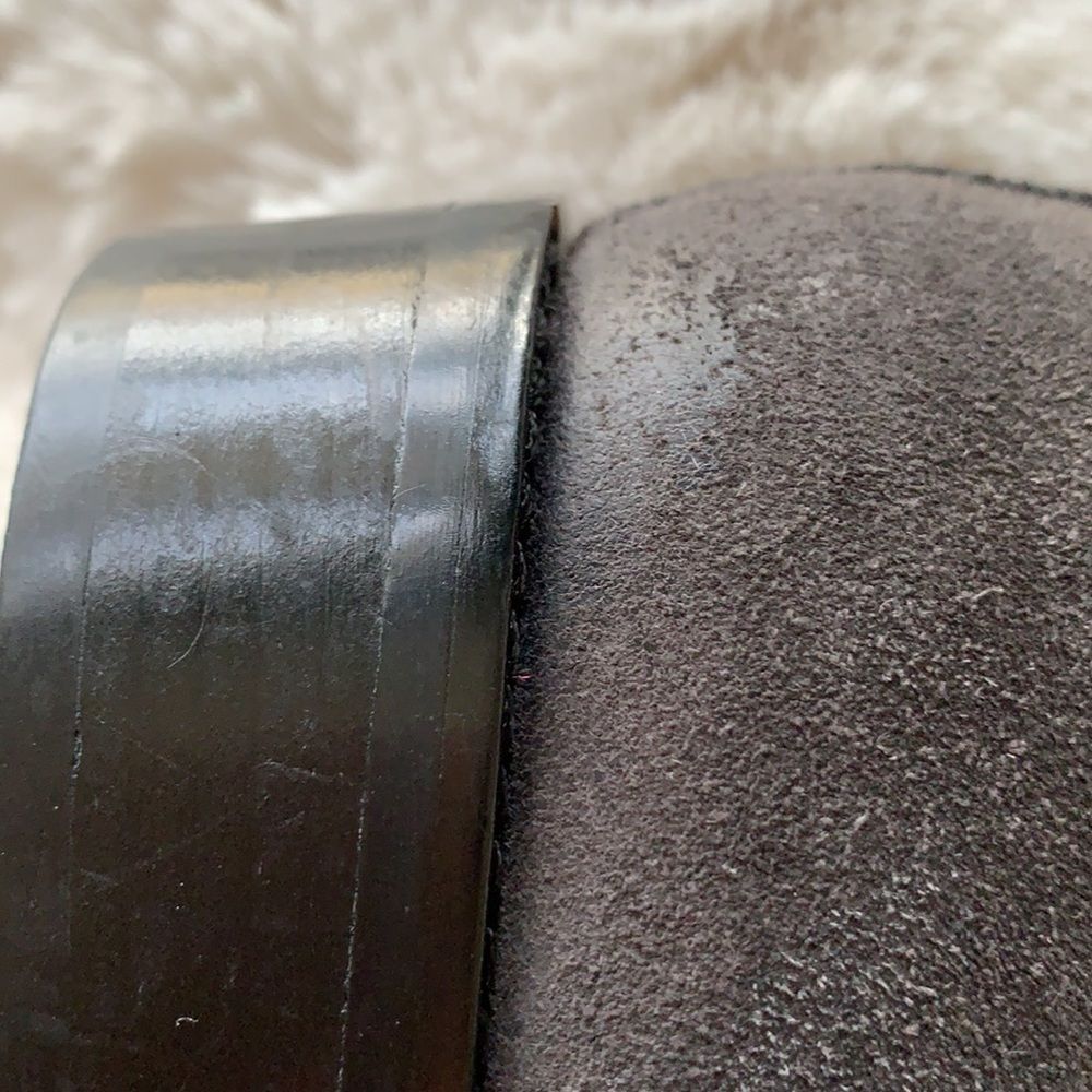 Michael Kors Suede Low Heel Ankle Boot Bootie Two Zippers Gray Women’s Size 5.5 - Picture 14 of 16